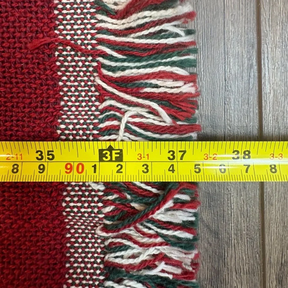 Vintage 1994 Babys First Holiday Tapestry Throw Blanket‎ 37”x47” Teddy